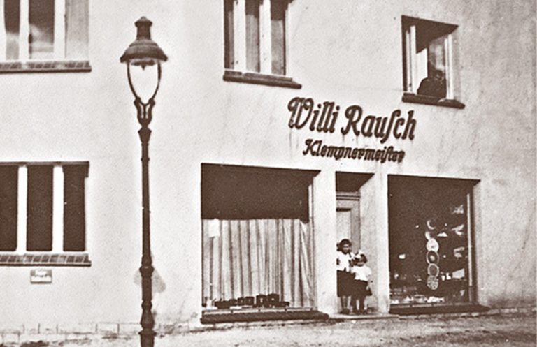 Sehr altes Foto des Gebäudes Willi Rausch Klempnermeister
